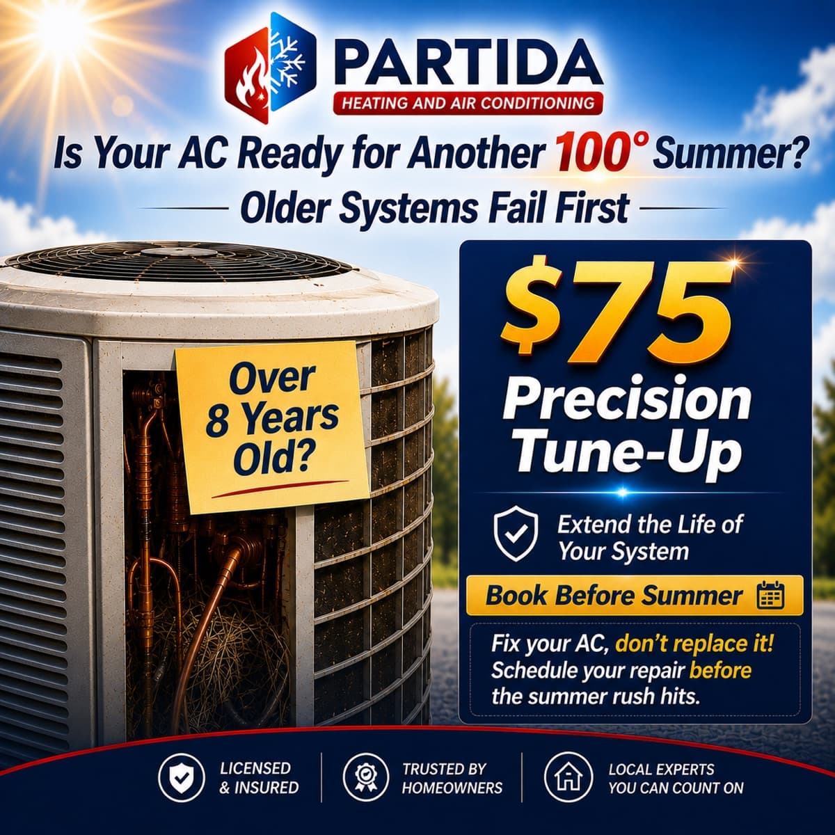 Partida Heating and Cooling - HVAC precision tune-up